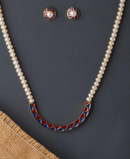 Elegant Real Pearl Necklace Set - Chandrani Pearls