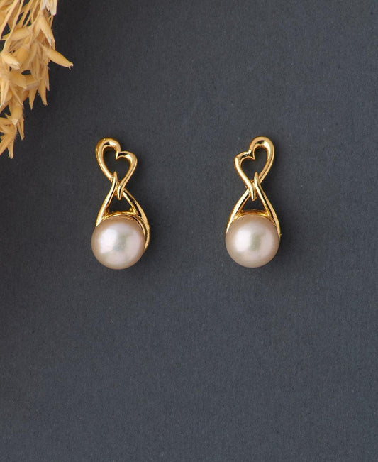 Elegant Real Pearl Stud Earring - Chandrani Pearls