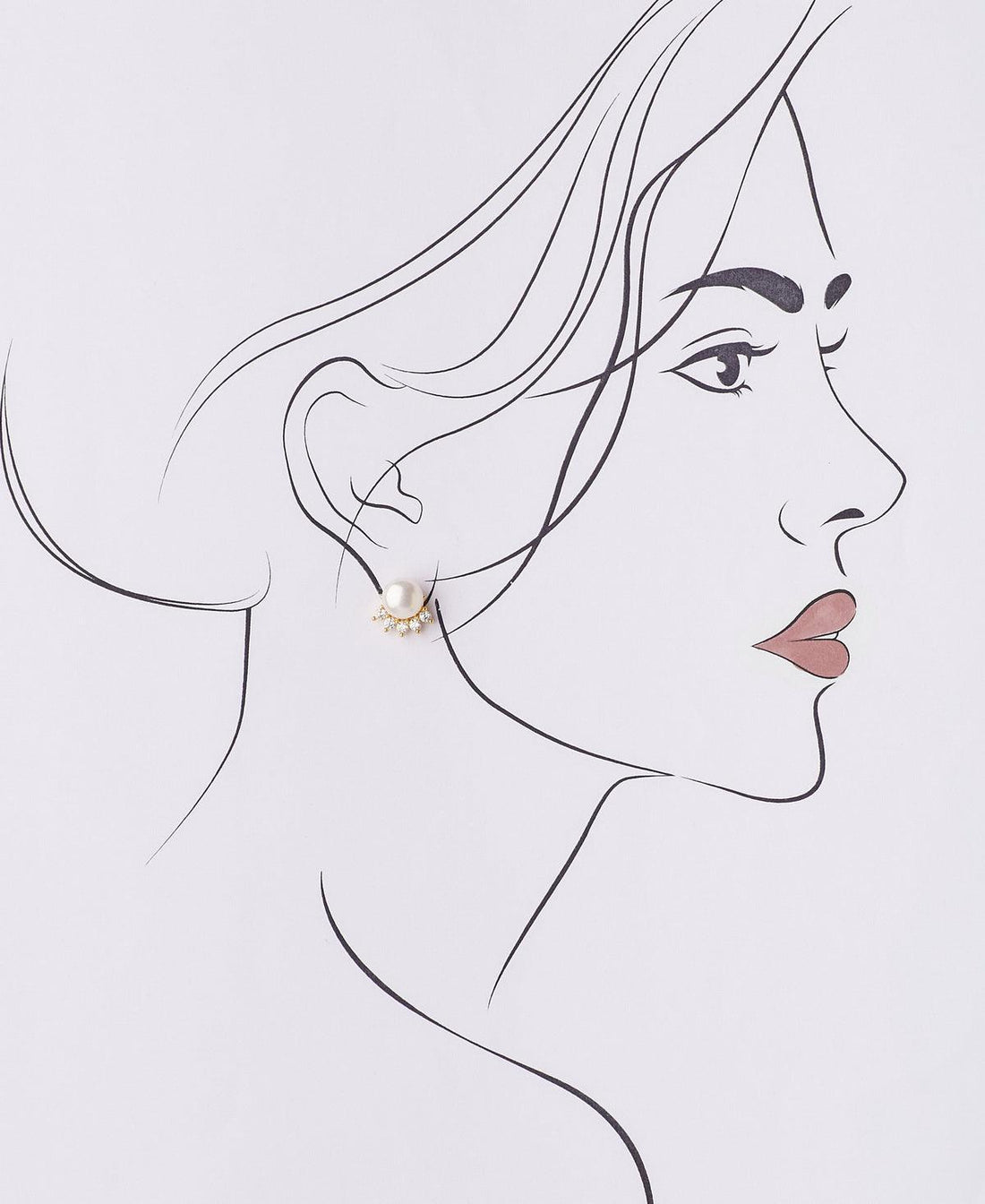 Elegant Real Pearl Stud Earring - Chandrani Pearls