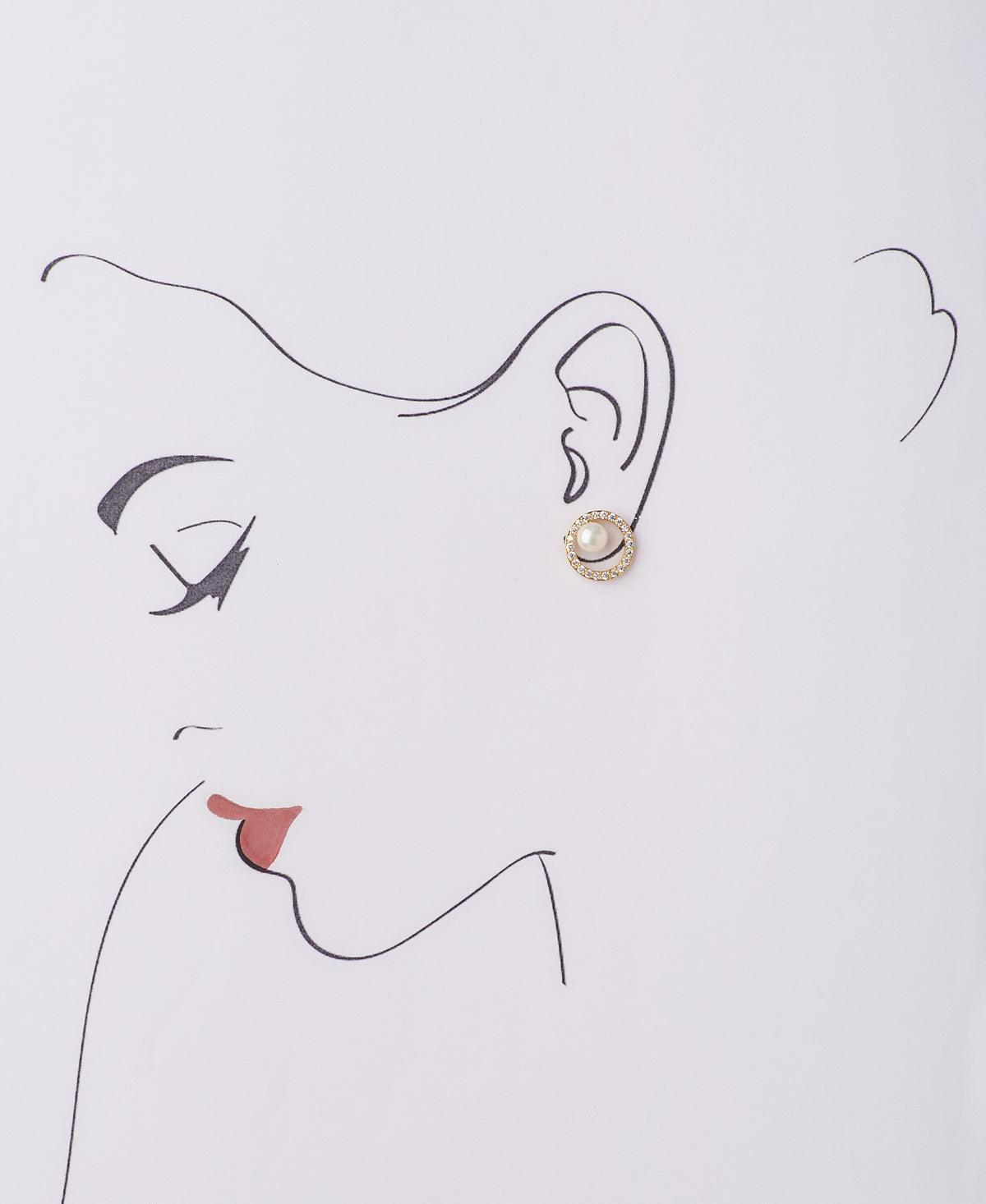 Elegant Real Pearl Stud Earring - Chandrani Pearls