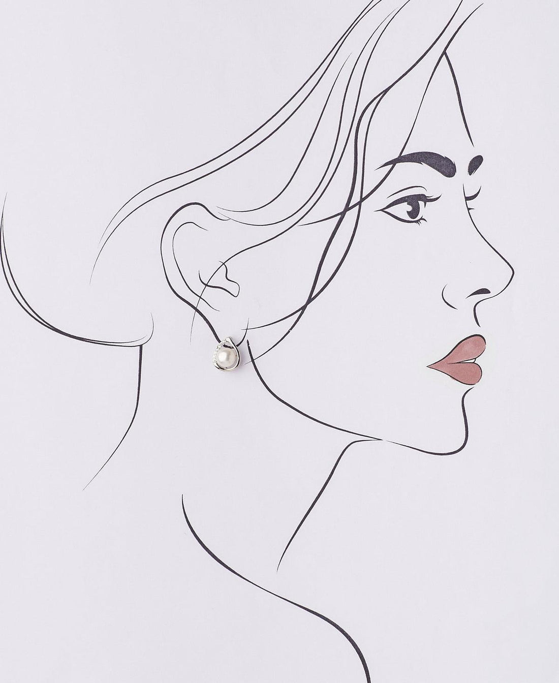 Elegant Real Pearl Stud Earring - Chandrani Pearls