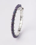 Elegant Rhodium Black Pearl Bangle - Chandrani Pearls