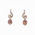 Elegant Stone Studded Pearl Earring - Chandrani Pearls