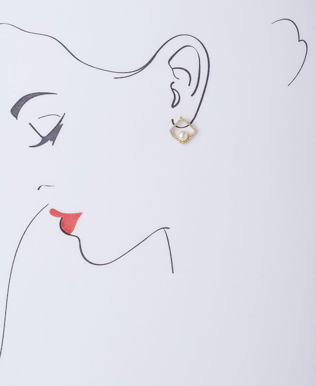 Elegant Stone Studded Pearl Earring - Chandrani Pearls