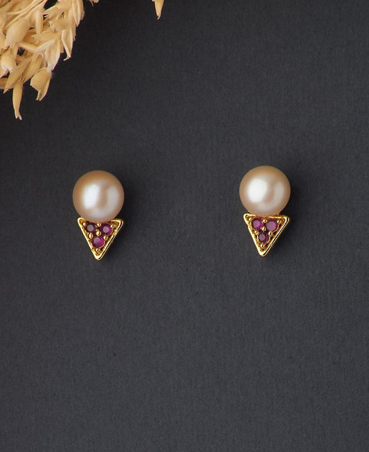 Elegant Stud Pearl Earring - Chandrani Pearls