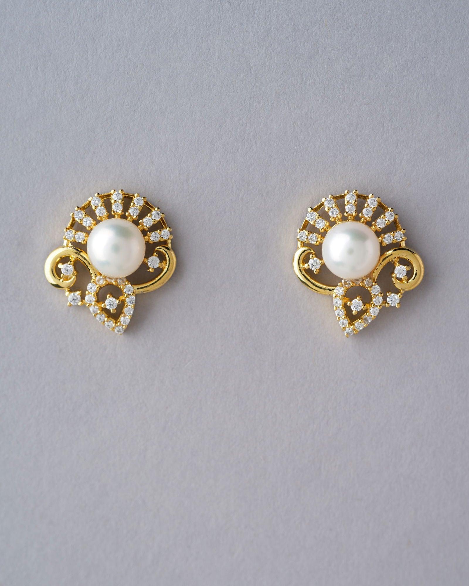 Elegant Stud Pearl Earring - Chandrani Pearls