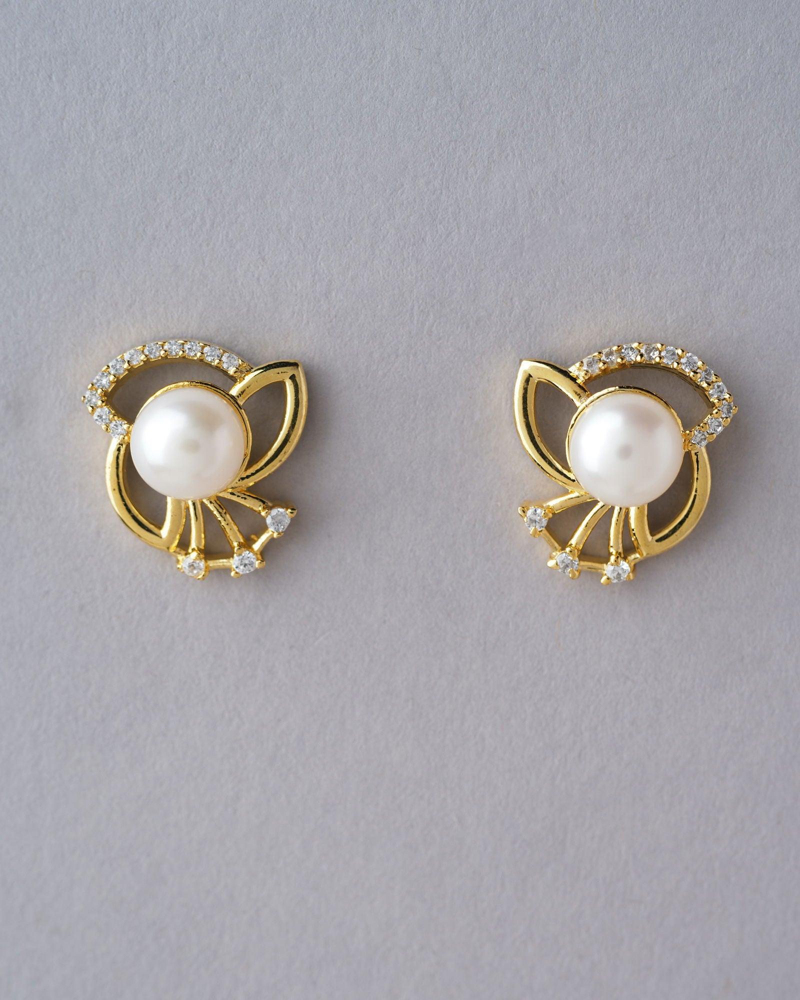 Elegant Stud Pearl Earring - Chandrani Pearls