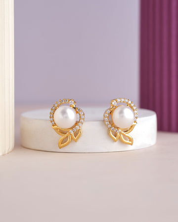 Elegant Stud Pearl Earring - Chandrani Pearls