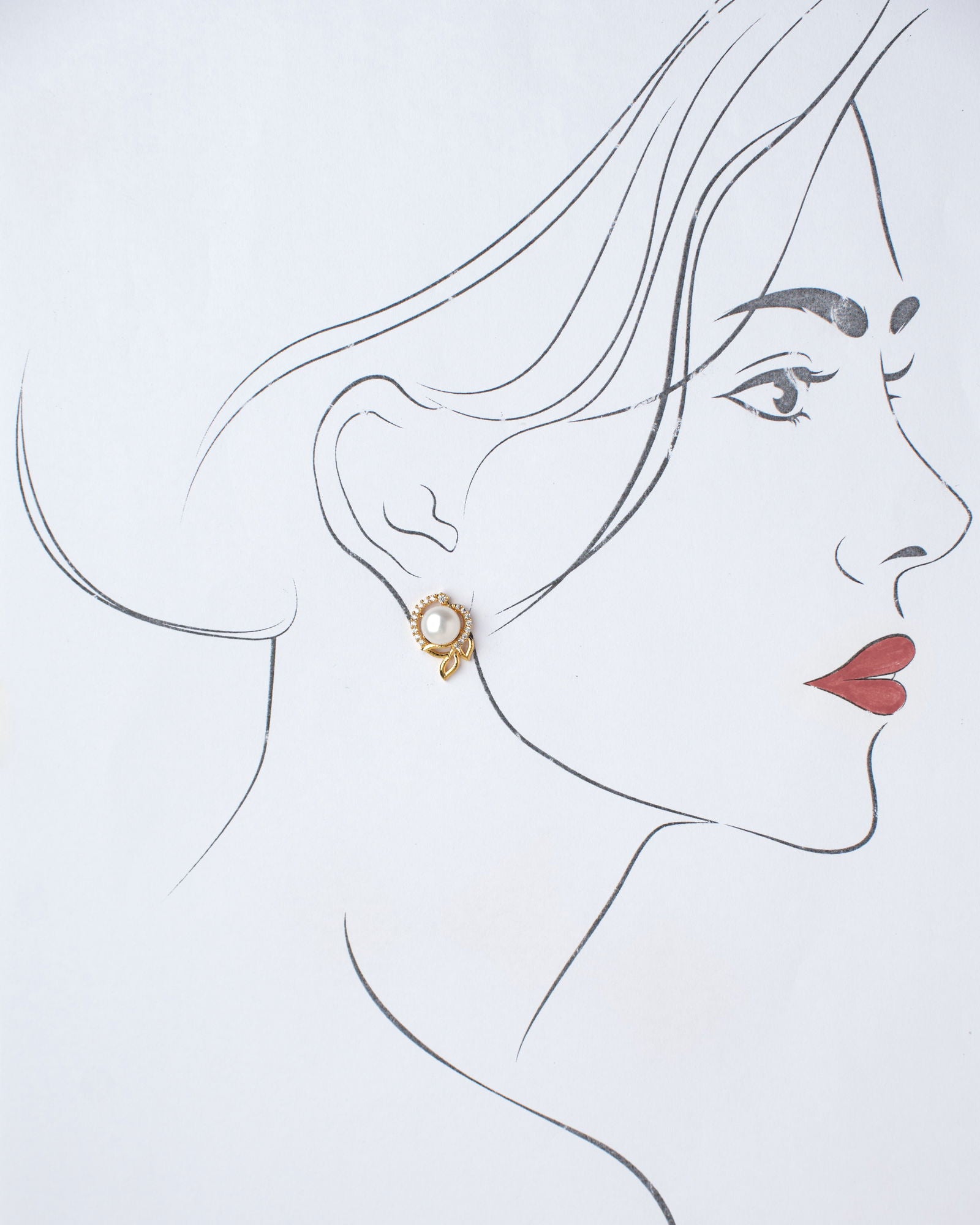 Elegant Stud Pearl Earring - Chandrani Pearls