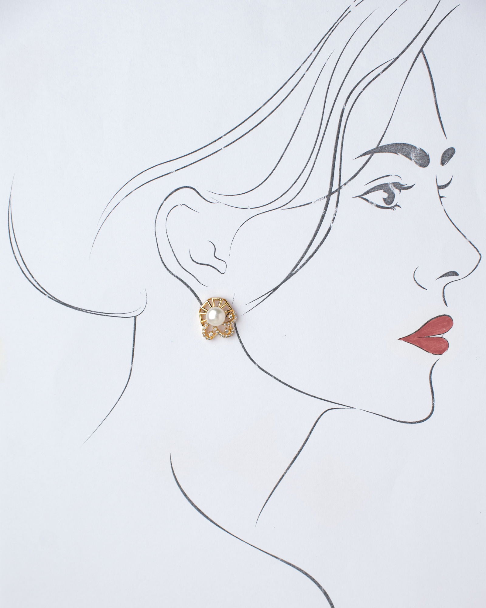 Elegant Stud Pearl Earring - Chandrani Pearls