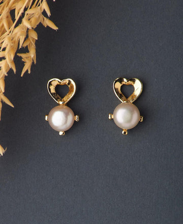 Elegant White Pearl Stud Earring - Chandrani Pearls