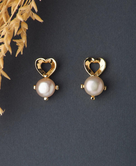 Elegant White Pearl Stud Earring - Chandrani Pearls