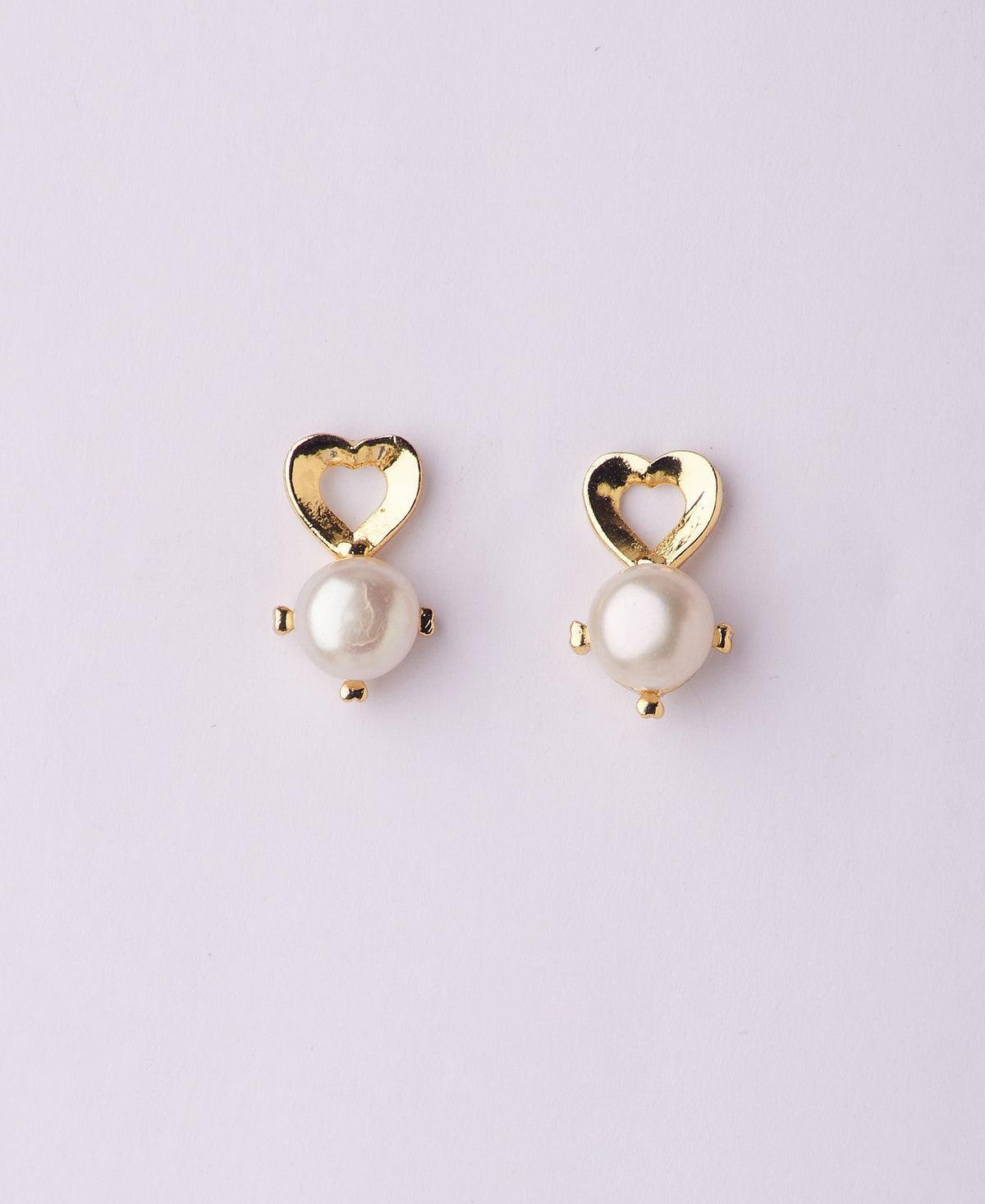 Elegant White Pearl Stud Earring - Chandrani Pearls