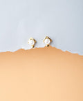 Elegant White Pearl Stud Earrings - Chandrani Pearls
