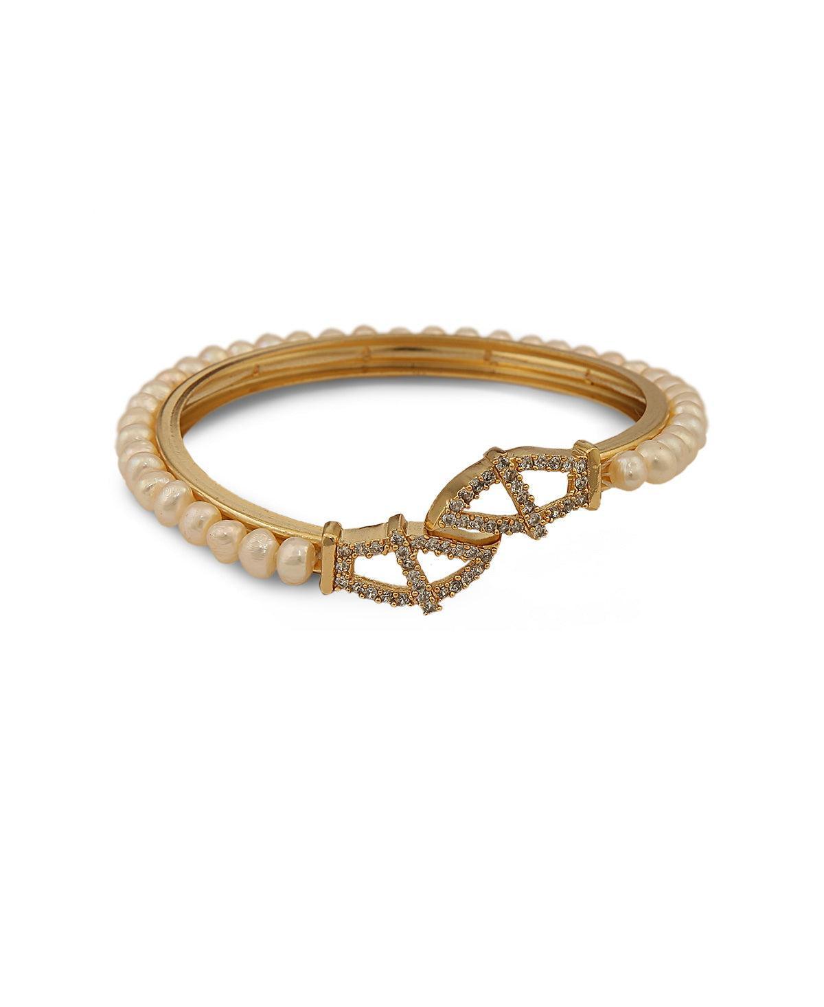 Elegant and classy Pearl Bangle - Chandrani Pearls