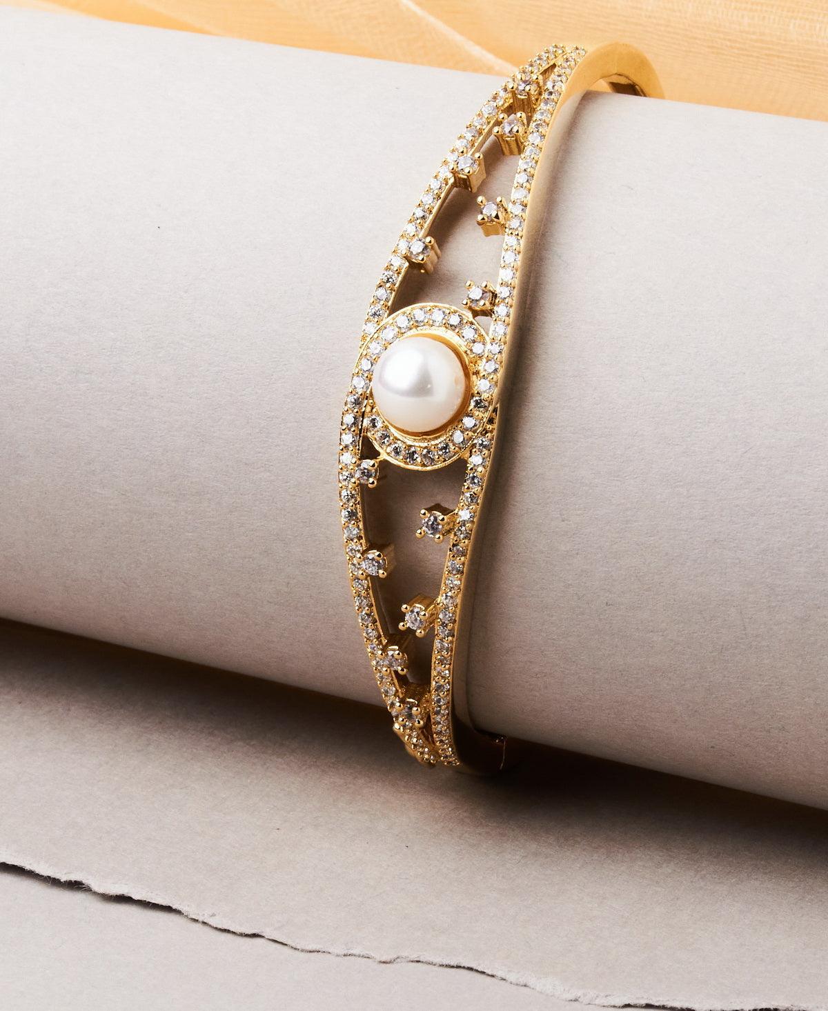 Elegant and classy Pearl Bangle - Chandrani Pearls