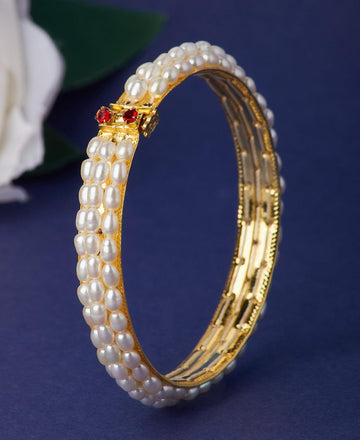 Elegant and classy Pearl Bangle - Chandrani Pearls