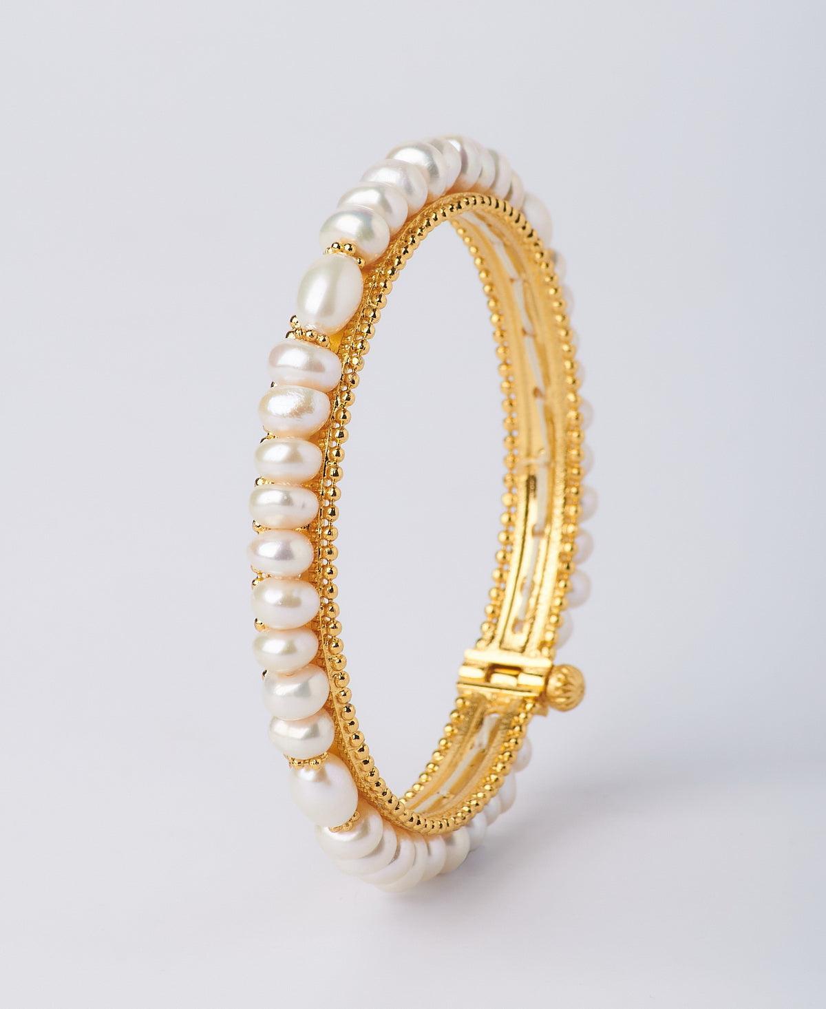 Elegant and classy Pearl Bangle - Chandrani Pearls