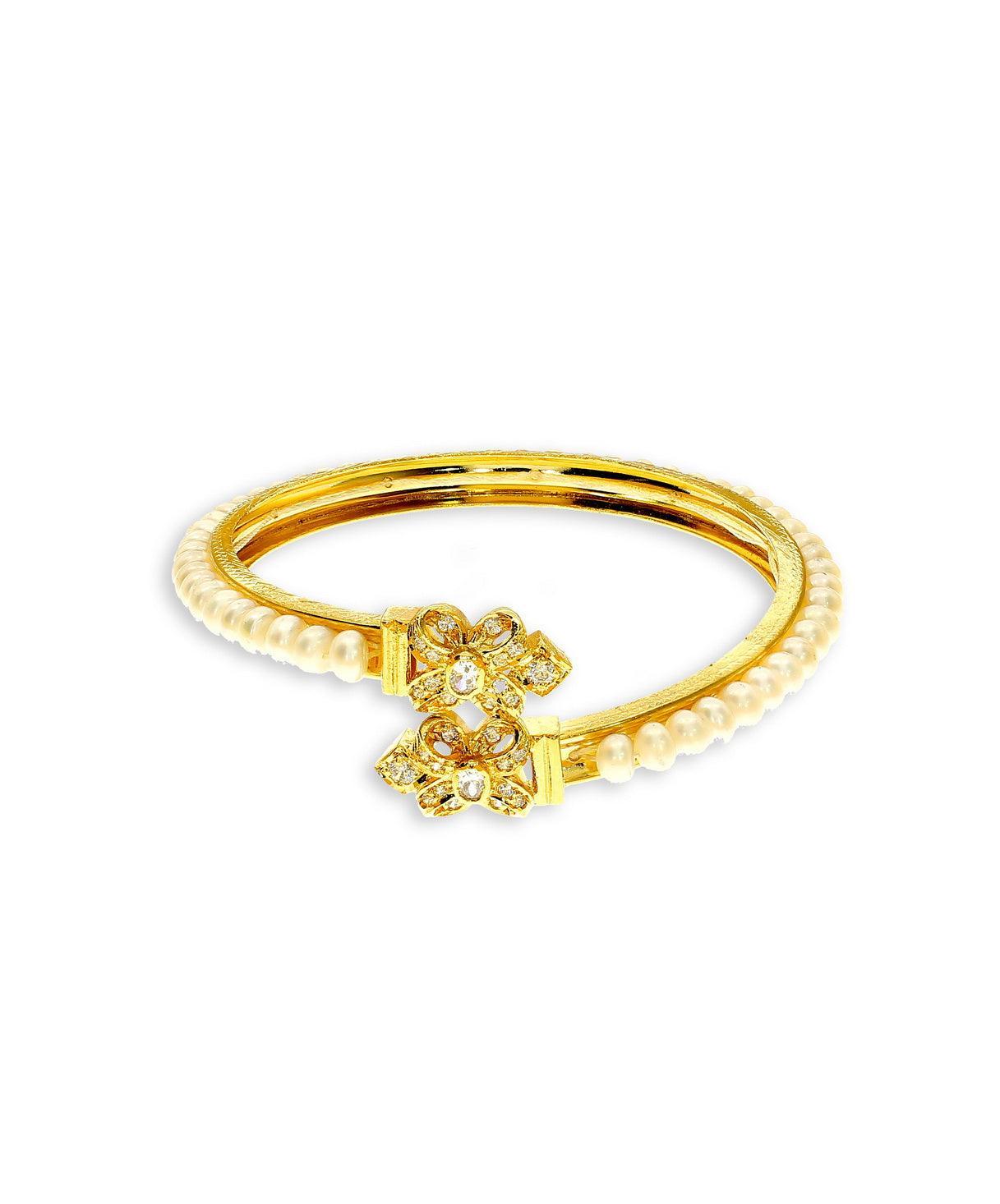Elegant and classy Pearl Bangle - Chandrani Pearls