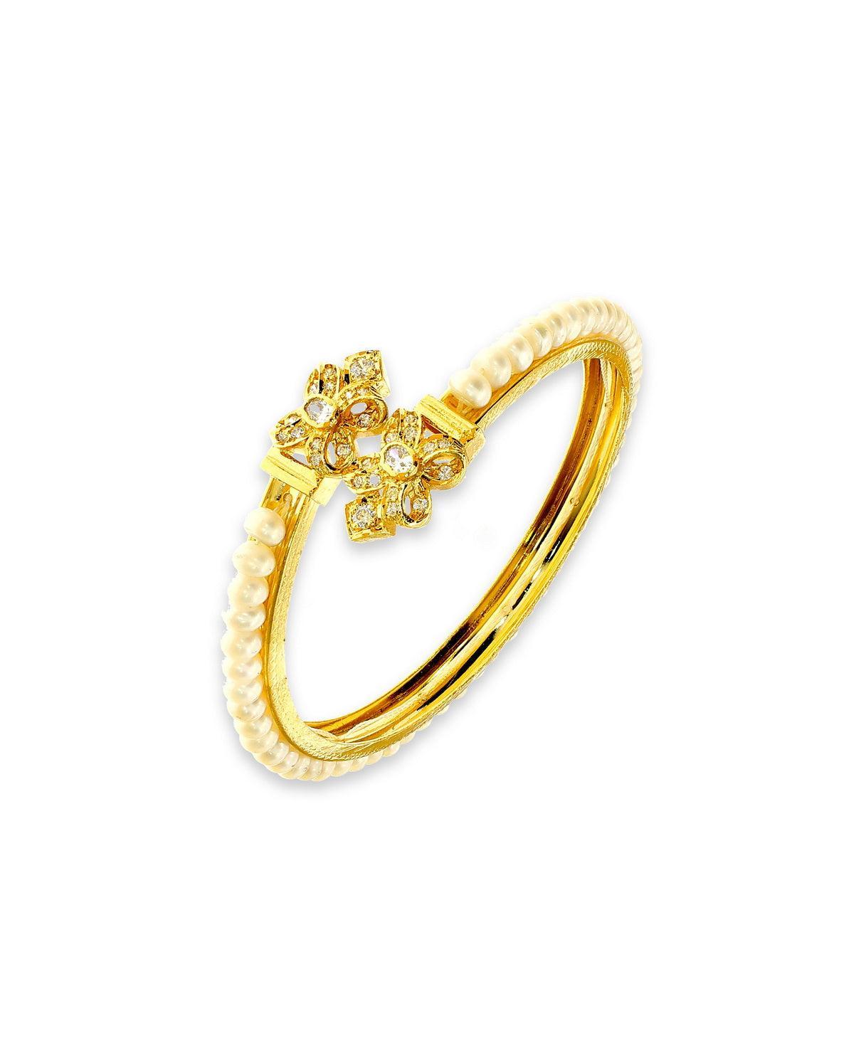 Elegant and classy Pearl Bangle - Chandrani Pearls