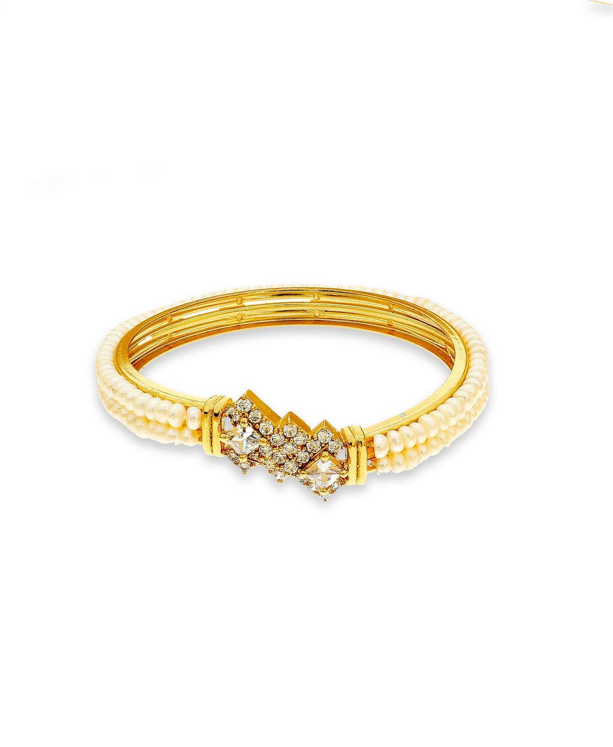 Elegant and classy Pearl Bangle - Chandrani Pearls