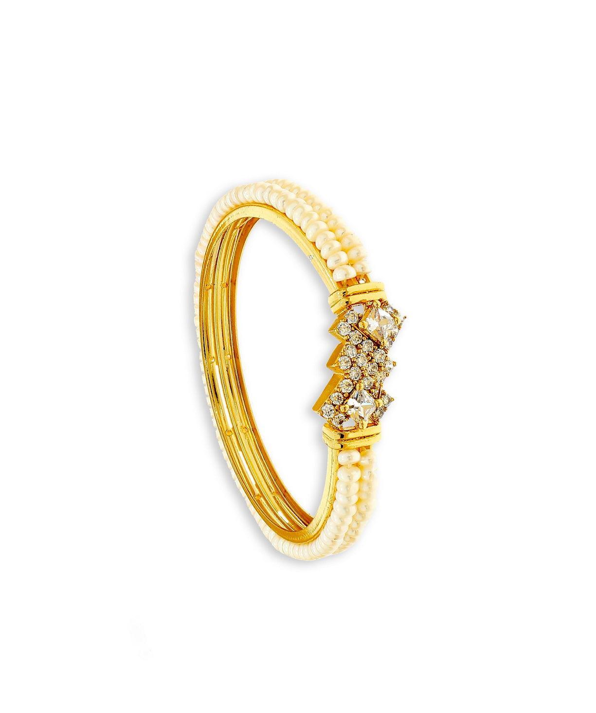 Elegant and classy Pearl Bangle - Chandrani Pearls