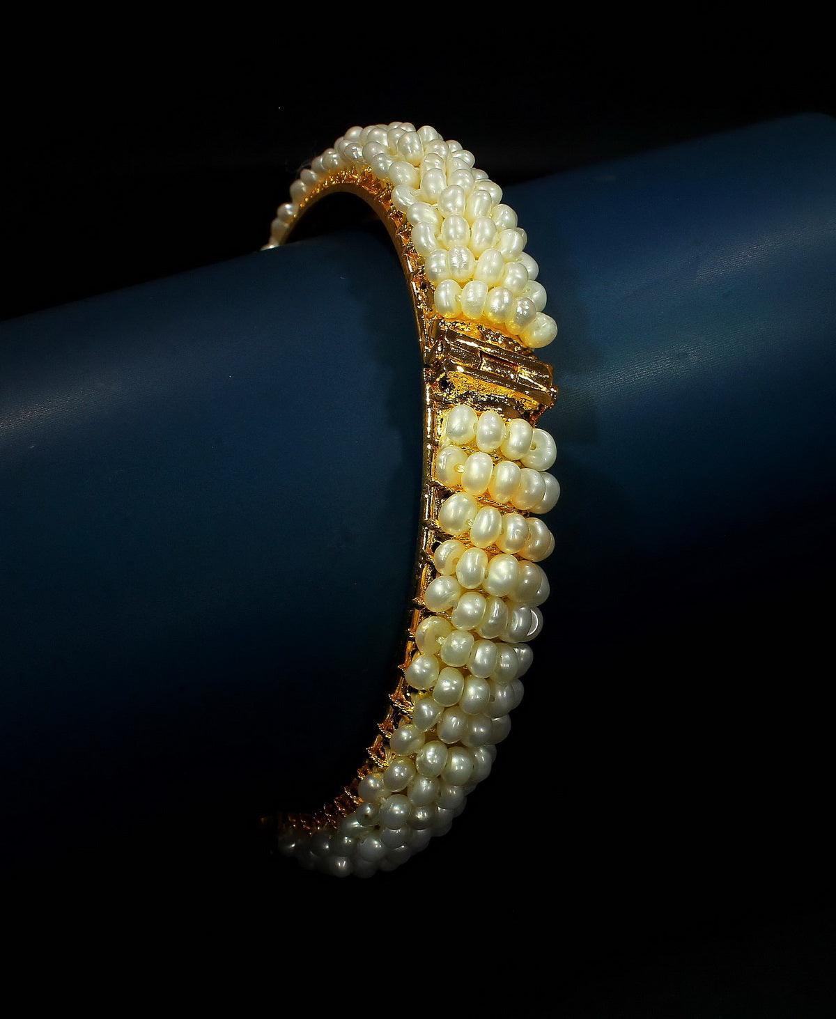 Elegant and classy Pearl Bangle - Chandrani Pearls