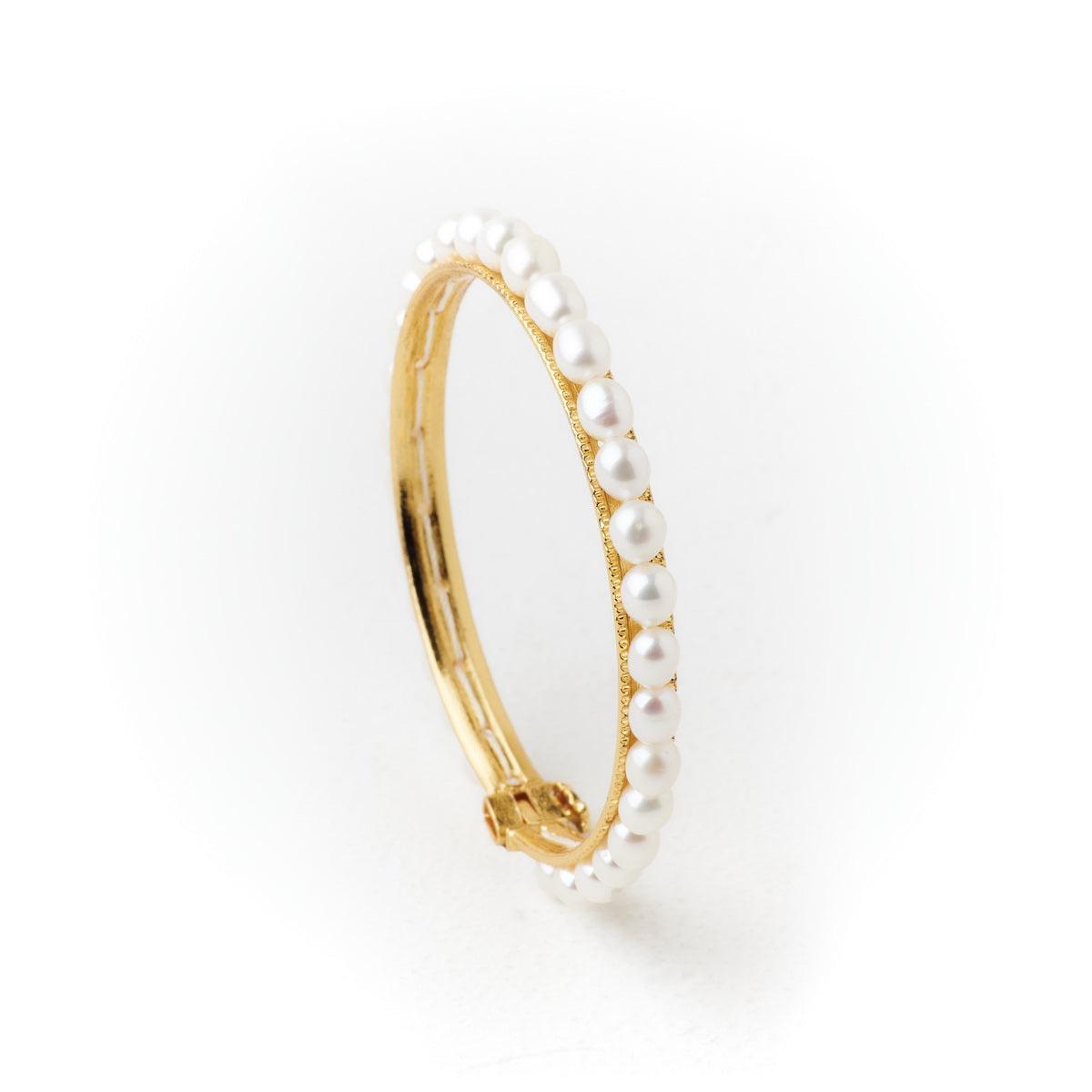 Elegant and classy Pearl Bangle - Chandrani Pearls