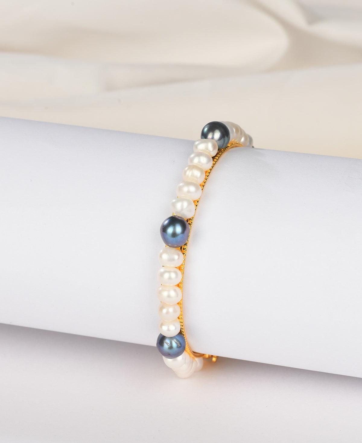 Elegant and classy Pearl Bangle - Chandrani Pearls