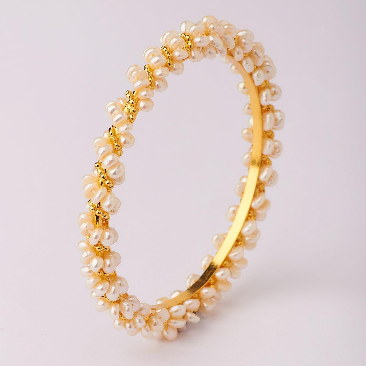 Elegant and classy Pearl Bangle - Chandrani Pearls