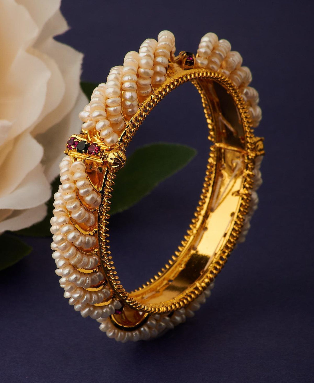 Elegant and classy Pearl Bangle - Chandrani Pearls