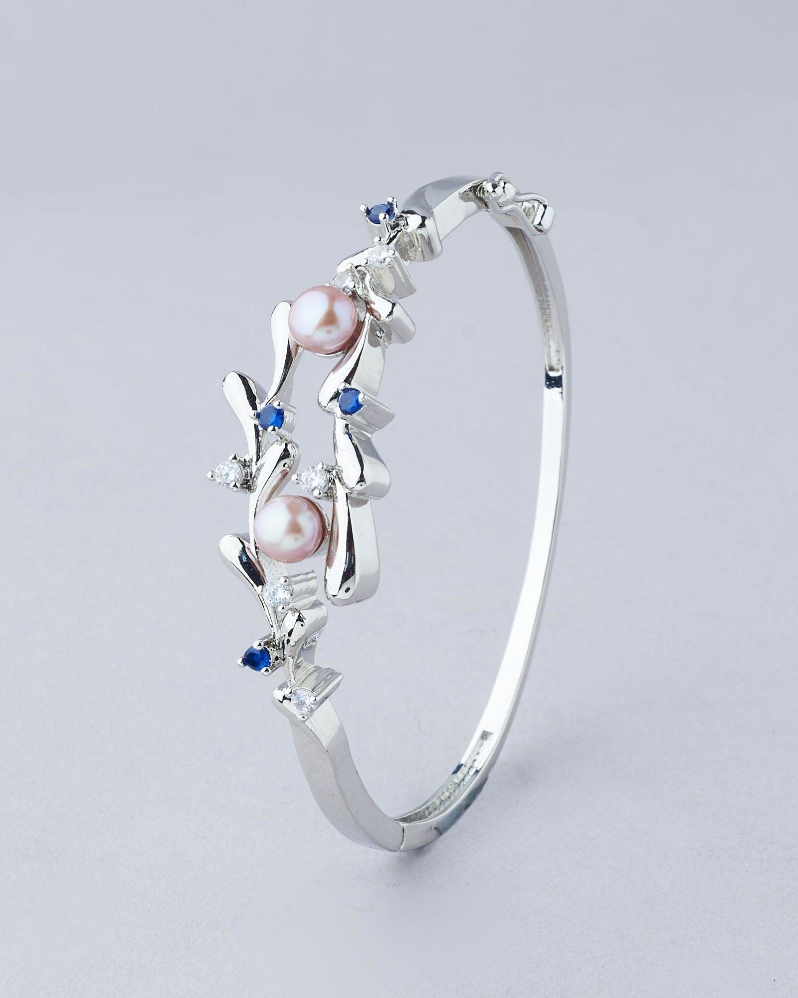 Elegant and classy Pearl Bangle - Chandrani Pearls