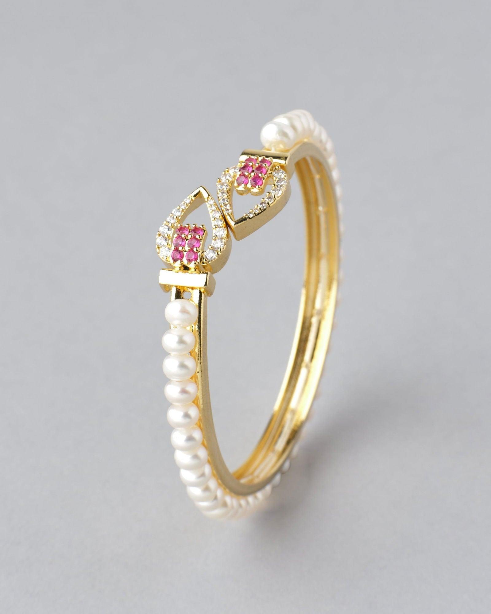Elegant and classy Pearl Bangle - Chandrani Pearls