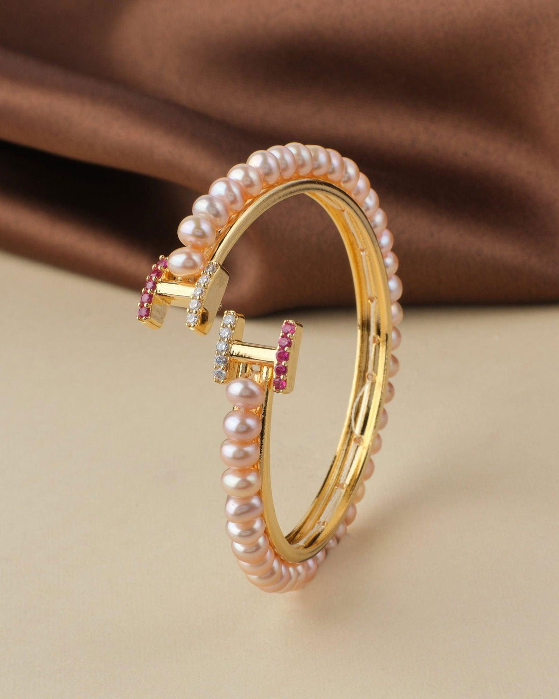 Elegant and classy Pearl Bangle - Chandrani Pearls