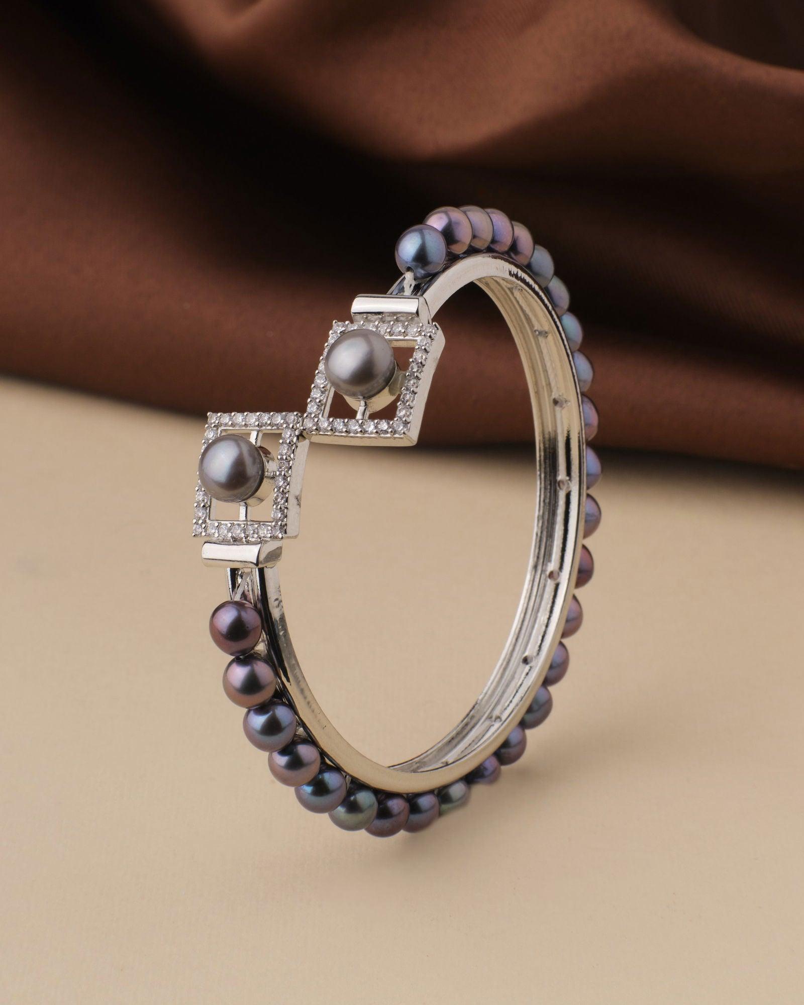 Elegant and classy Pearl Bangle - Chandrani Pearls