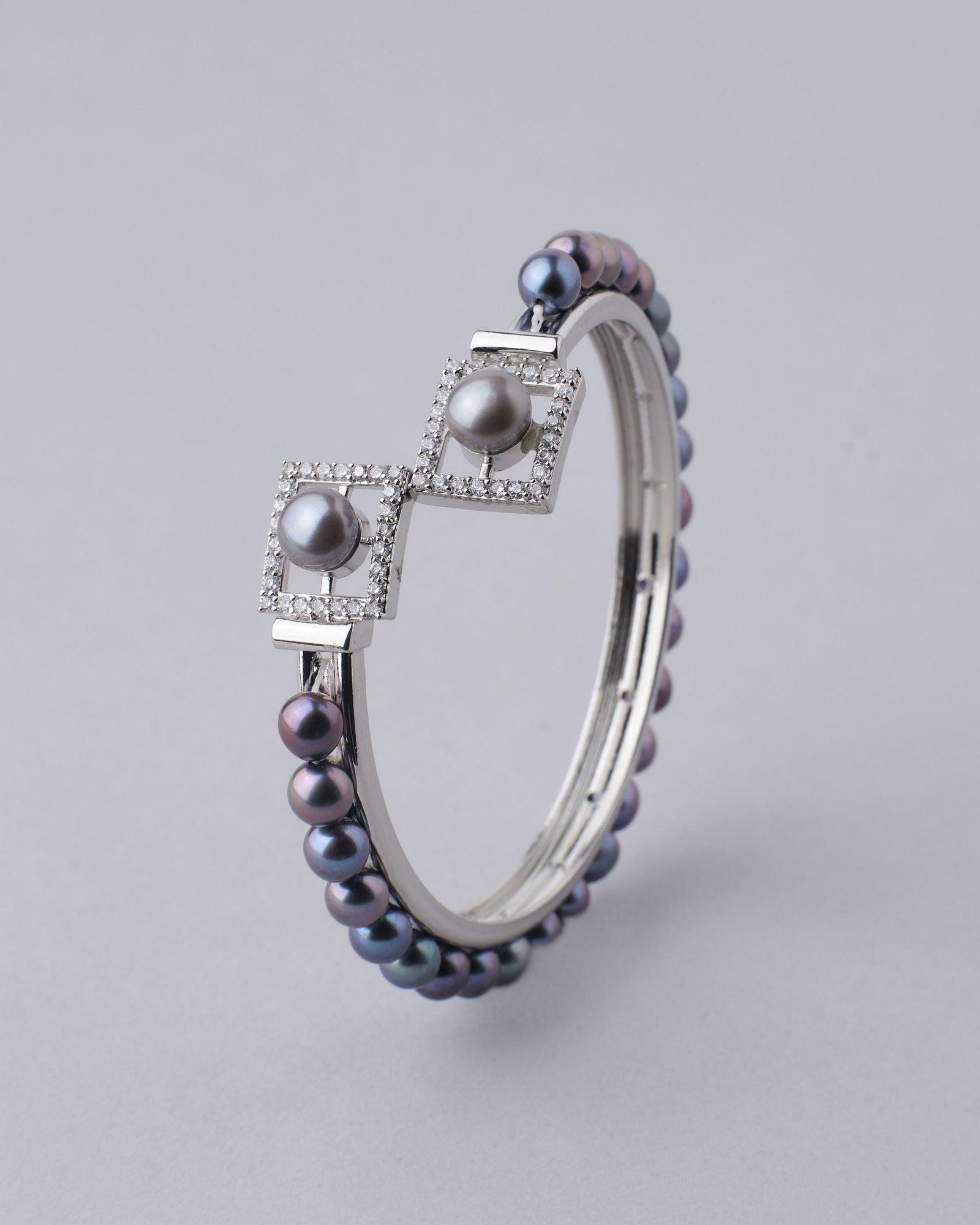 Elegant and classy Pearl Bangle - Chandrani Pearls