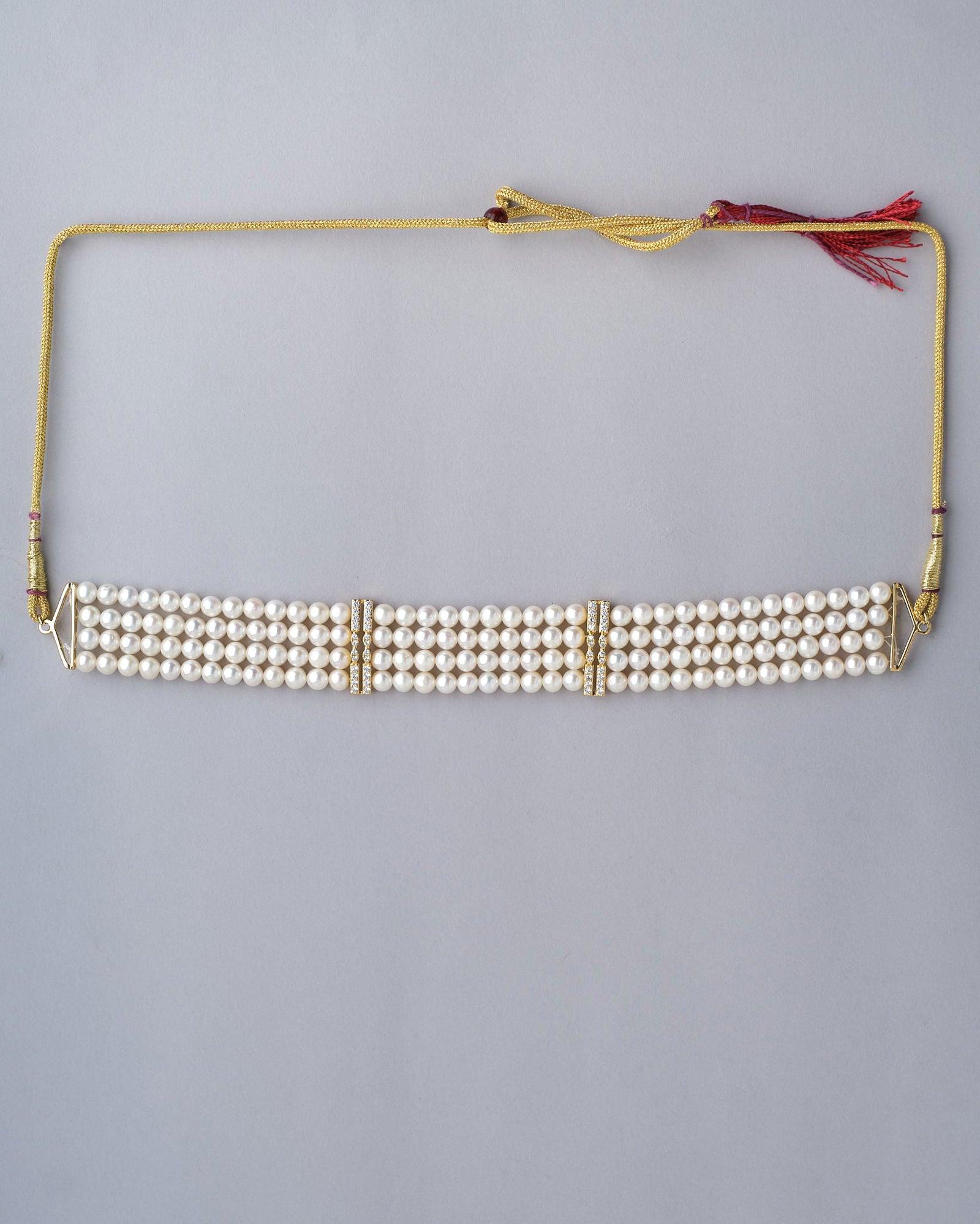 Epicurean Elegance Pearl Choker - Chandrani Pearls