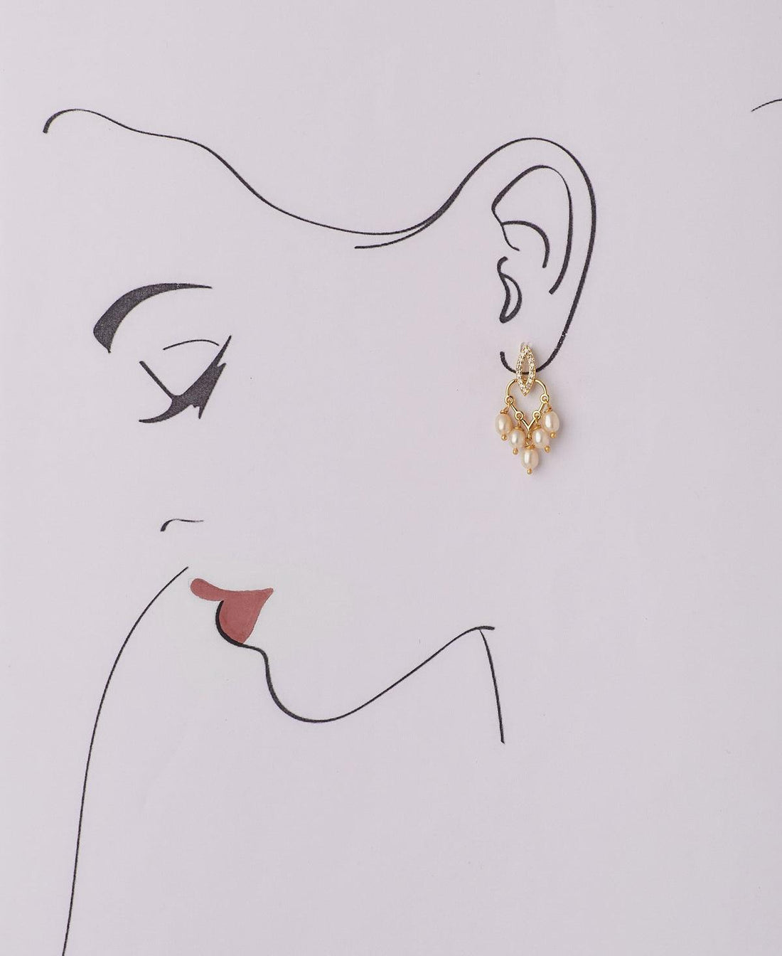 Ethnic Pearl Hanging Pearl Earring - Chandrani Pearls