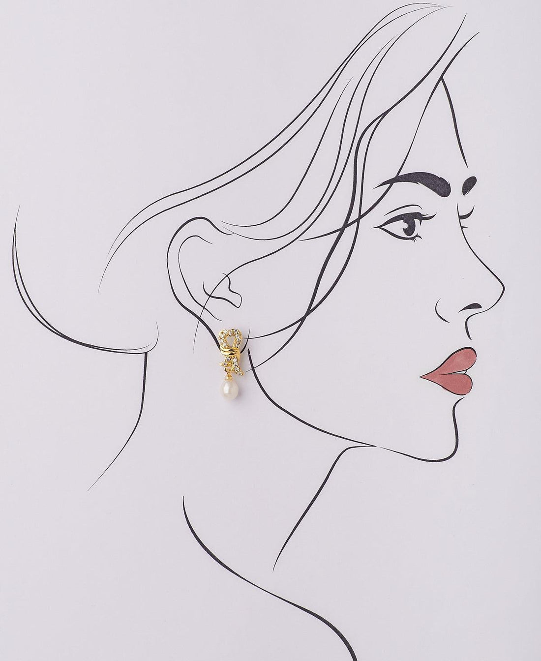 Ethnic Real Pearl Hanging Earring - Chandrani Pearls