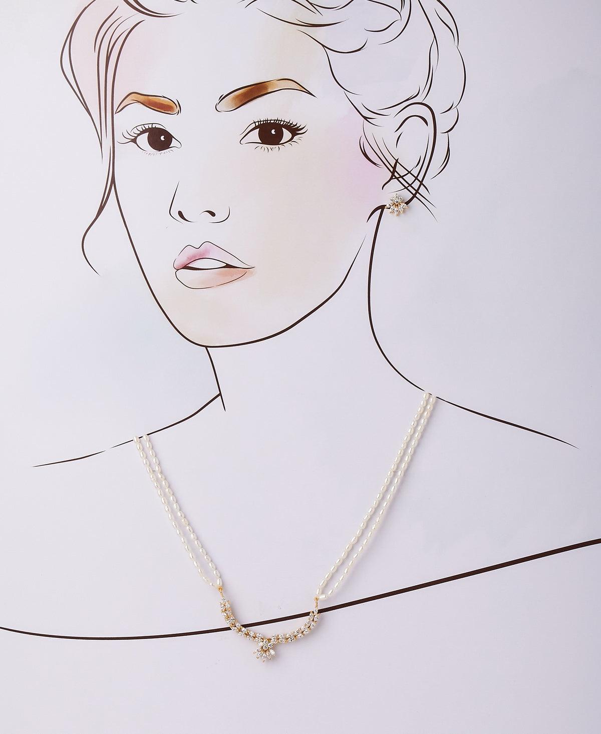 Exquisite Real Pearl Necklace Set - Chandrani Pearls