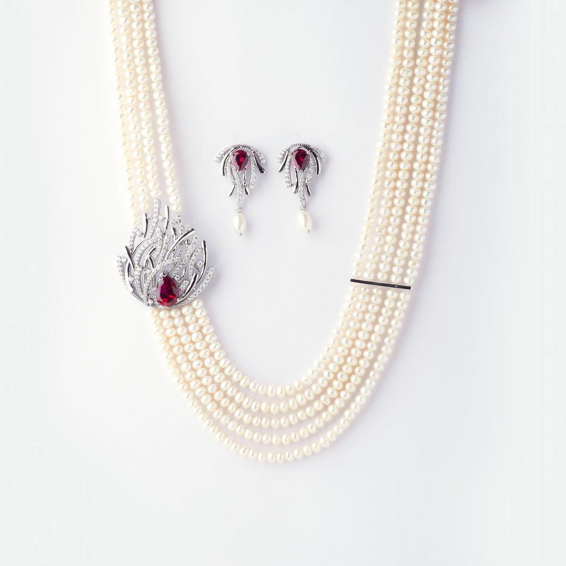 Exquisite Real Pearl Necklace Set - Chandrani Pearls