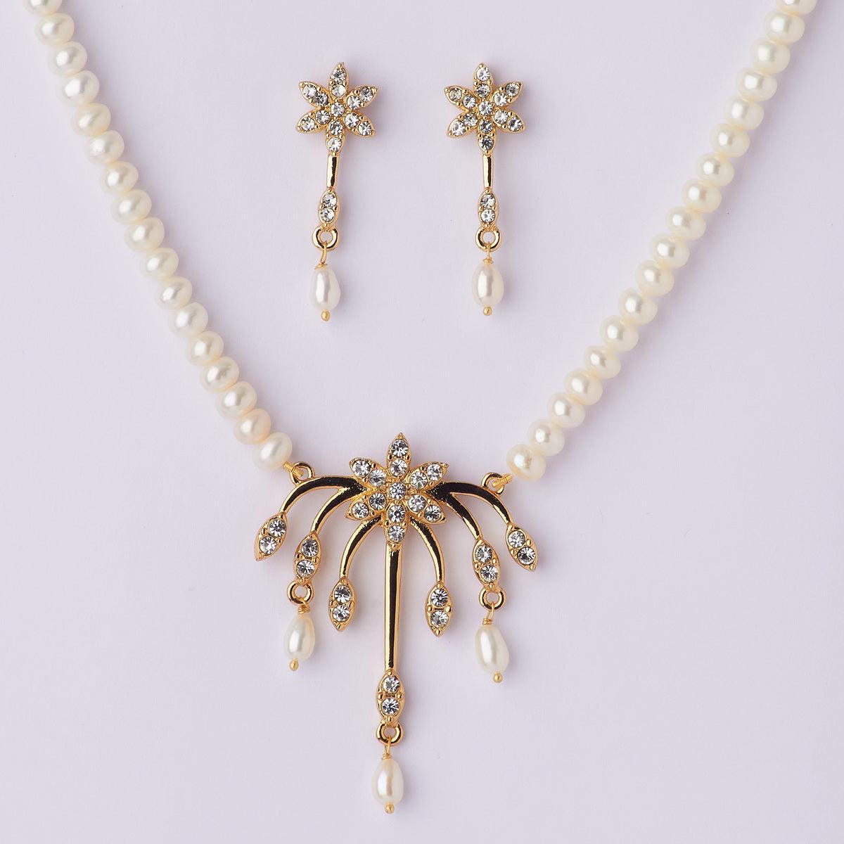 Exquisite Real Pearl Necklace Set - Chandrani Pearls