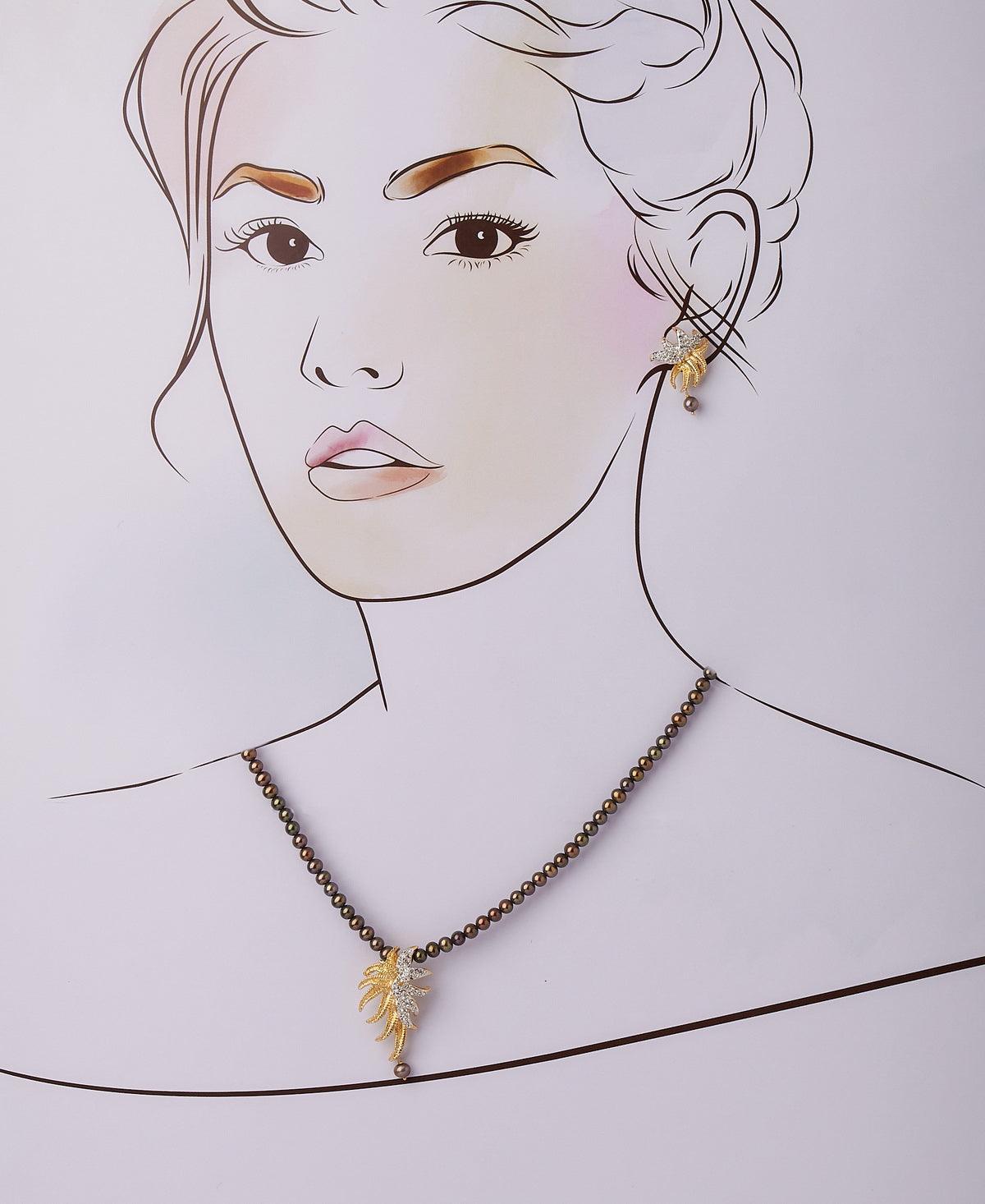 Exquisite Real Pearl Necklace Set - Chandrani Pearls