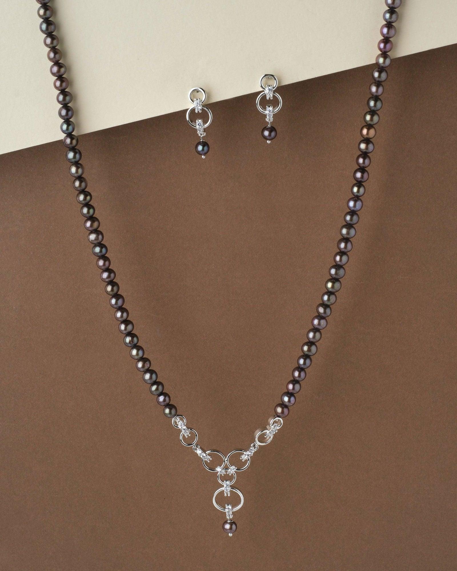 Exquisite Real Pearl Necklace Set - Chandrani Pearls