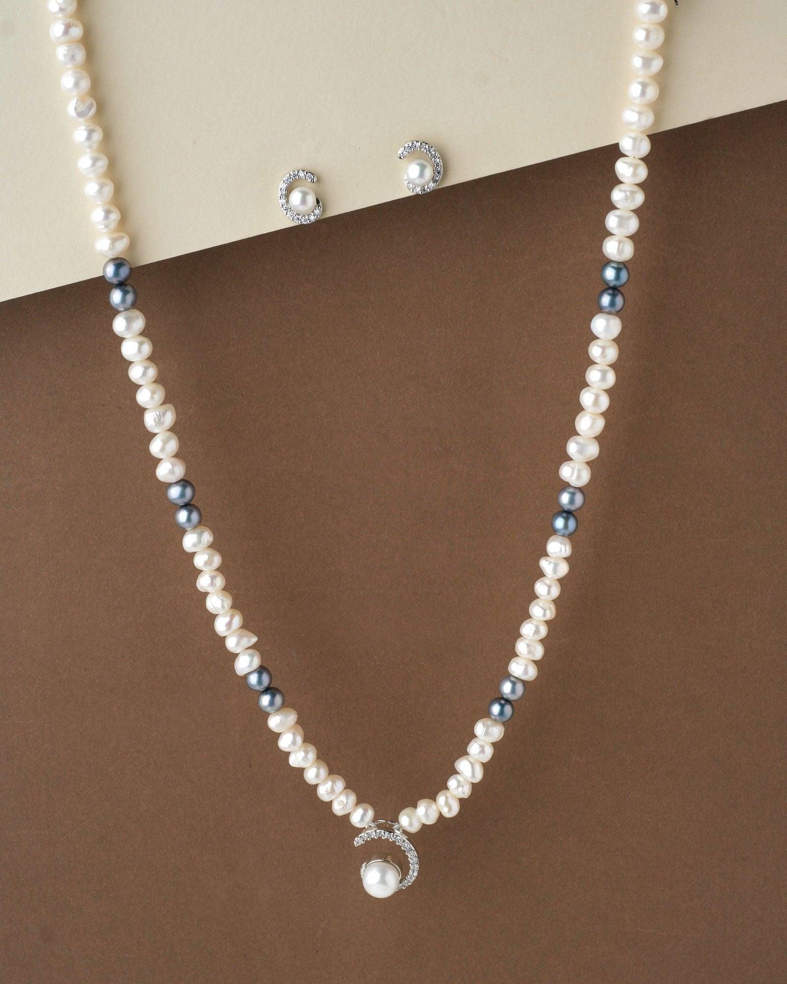 Exquisite Real Pearl Necklace Set - Chandrani Pearls