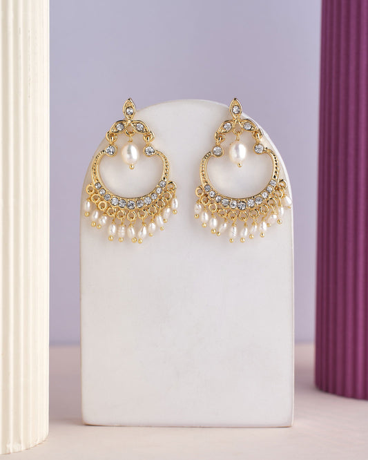 Faiza Jhuri Pearl Jhumka - Chandrani Pearls