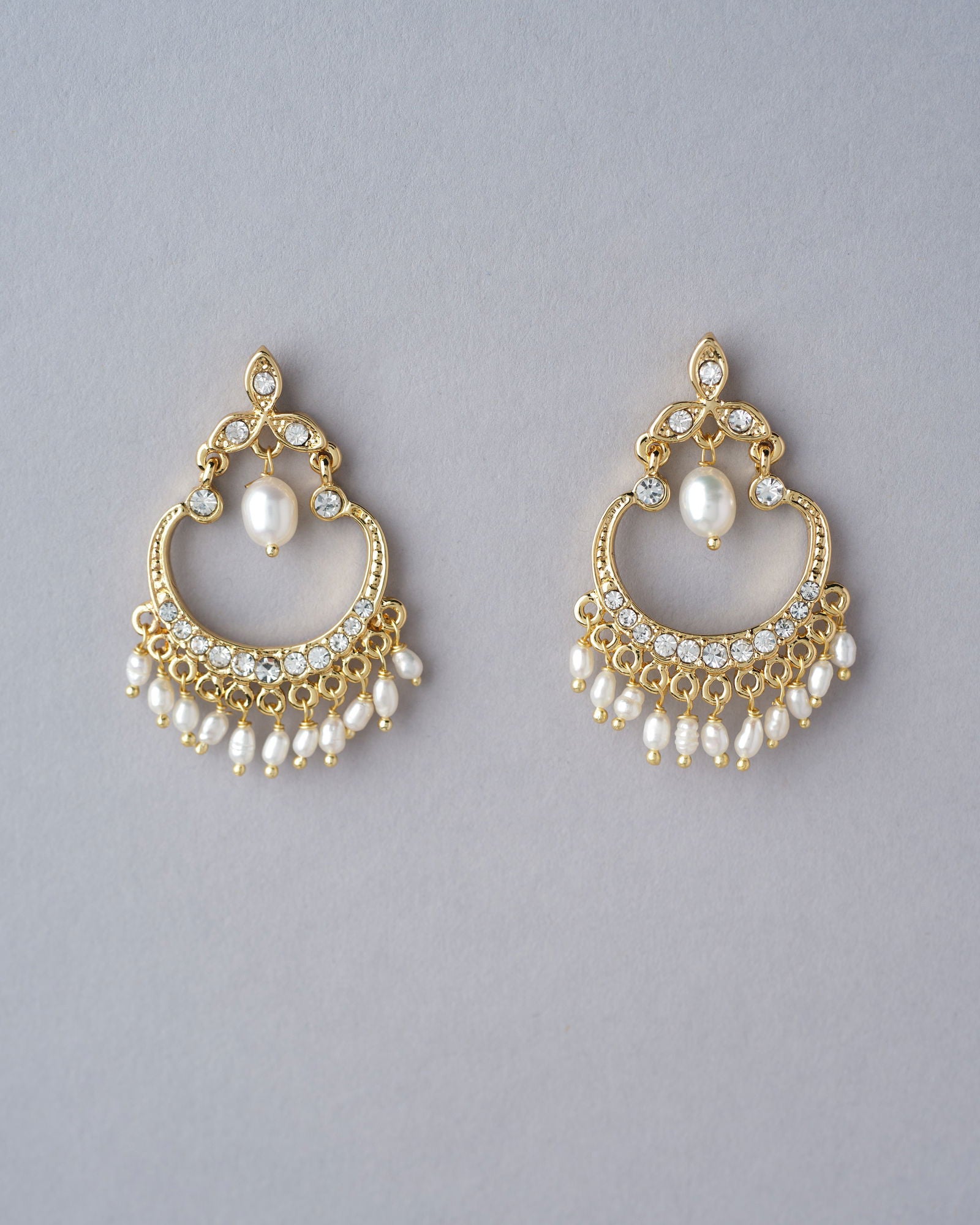 Faiza Jhuri Pearl Jhumka - Chandrani Pearls