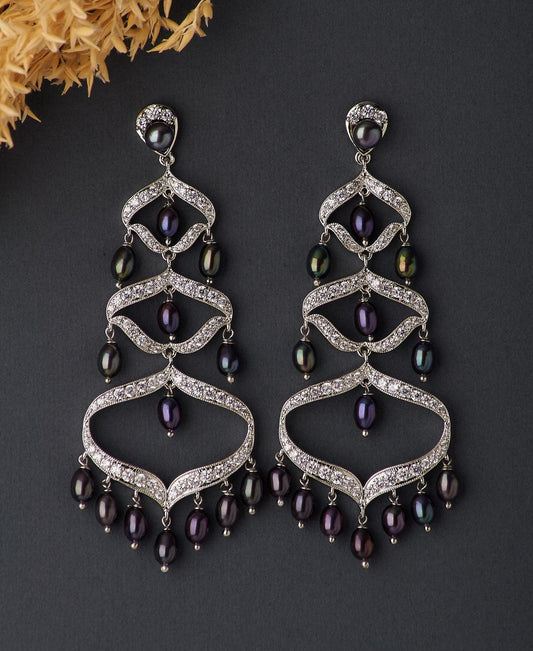 Faiza Regal Chandeliers Earring - Chandrani Pearls