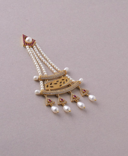 Faiza Regal Chandeliers Earring - Chandrani Pearls