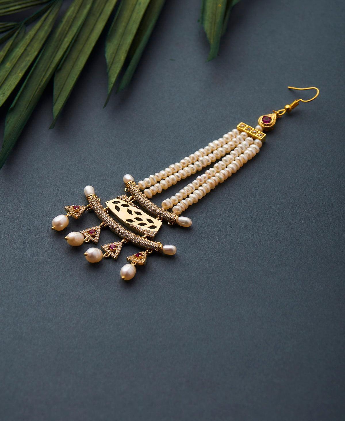 Faiza Regal Gorgeous Maang Tikka - Chandrani Pearls